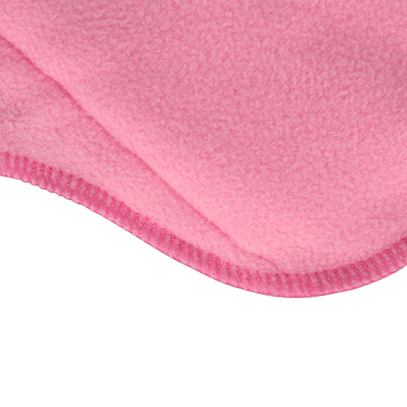 Sanitary Pad Set Pink Fleece 5pcs Cloth Menstrual Pads Reusable Washable Waterproof Solid PUL With 1 Storage Bag