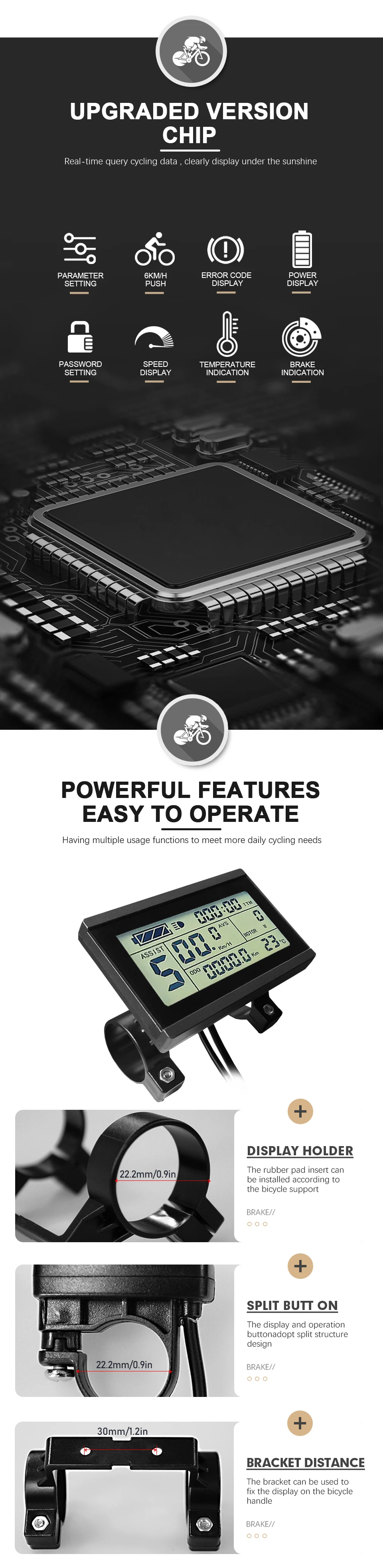 36/48V KT-15A VÉLO électrique 6mos Contrôleur étanche Pour Moteur Sans