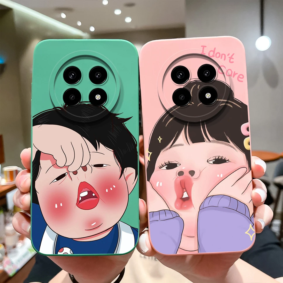 Fashion Aesthetic Style Soft Silicone Shockproof Protective Phone Case - Anti Slip Back Cover