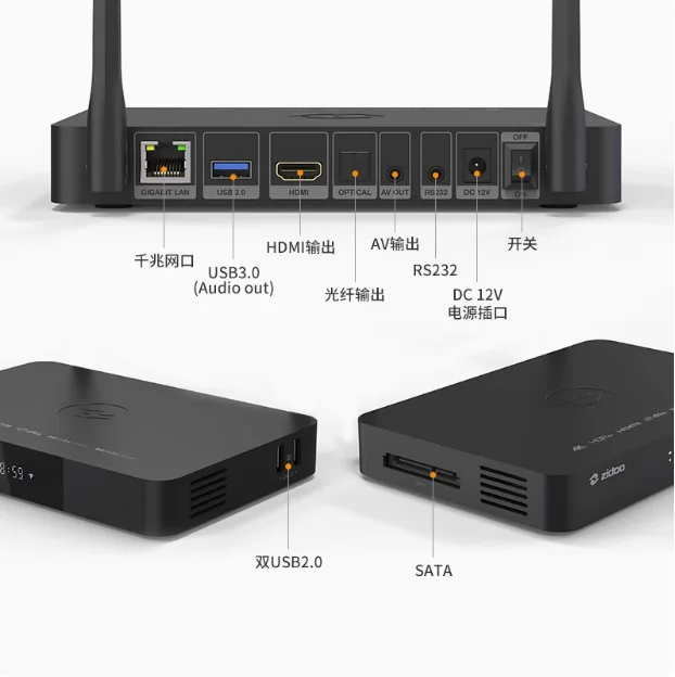 ZIDOO Z9X PRO 4K HDR Media Player, 4K Android , Android 11 OS, RTD1619BPD Quad-core 64bit Processor 4G+32G, VS10 Image Qua 4