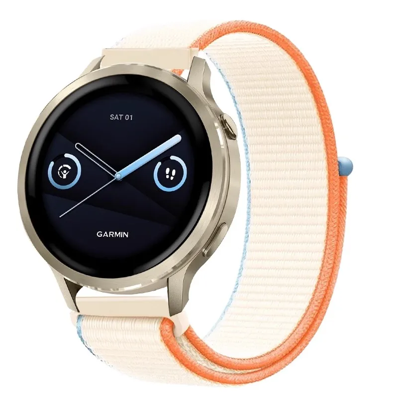 Elegant 18mm Nylon Loop Strap for Smartwatch Band Replacement