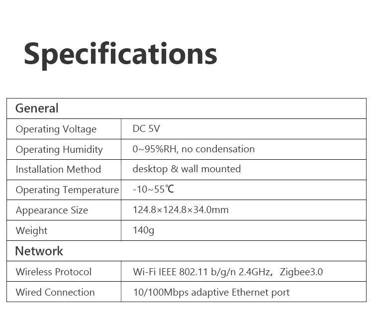 IMOU Smart Gateway Hub with Wi-Fi, Wired & Wireless Control, and Built-in Siren