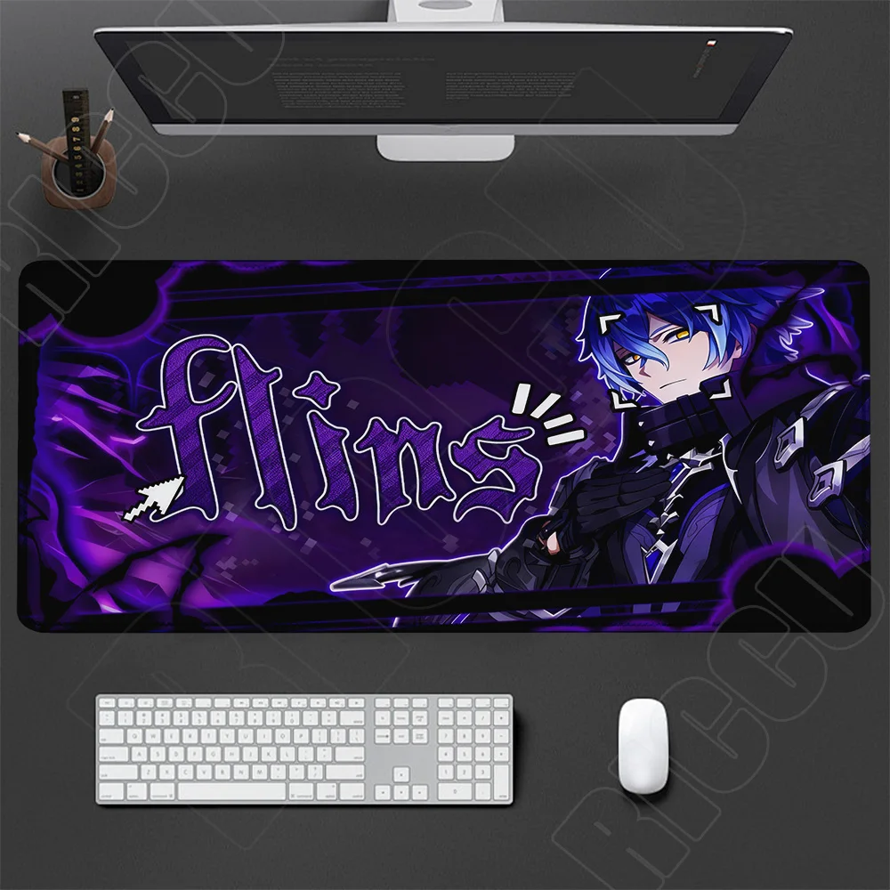Large Genshin Impact Gaming Desk Mat - Extended Mouse Pad and Keyboard Surface