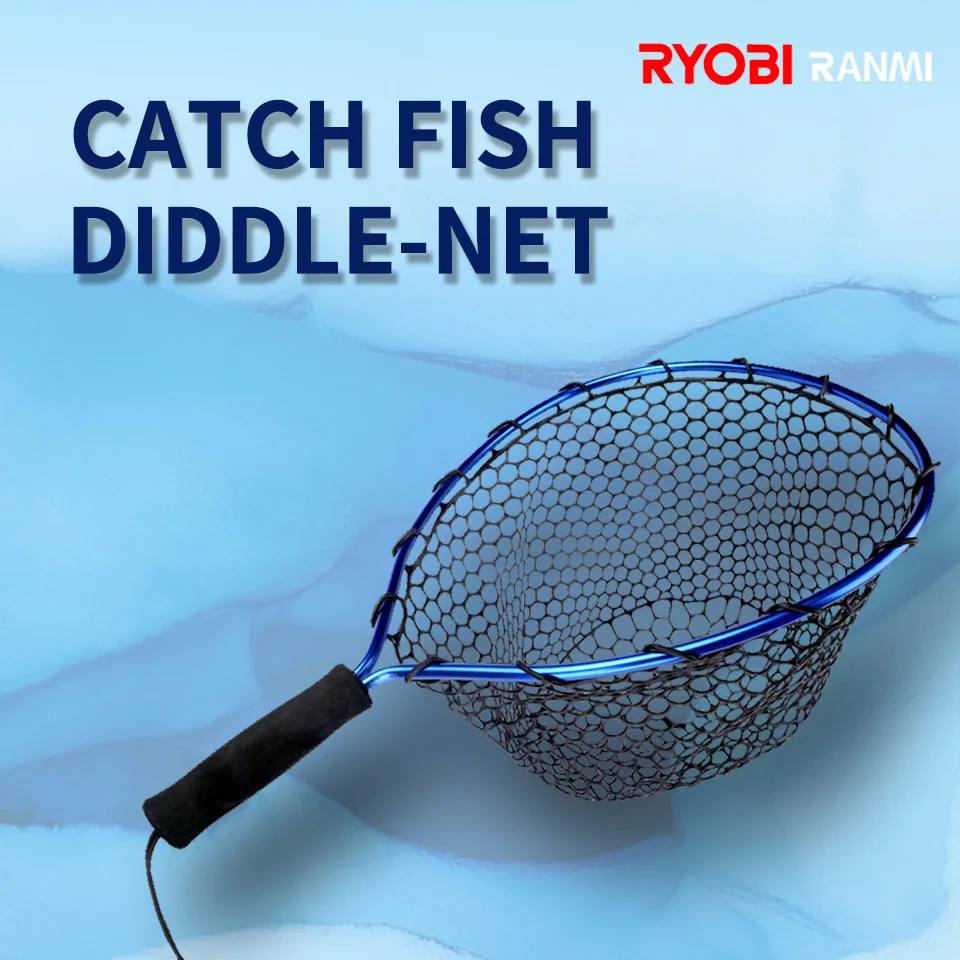 RYOBI RANMI Floating Fishing Net Carbon Fiber Landing Net Clear