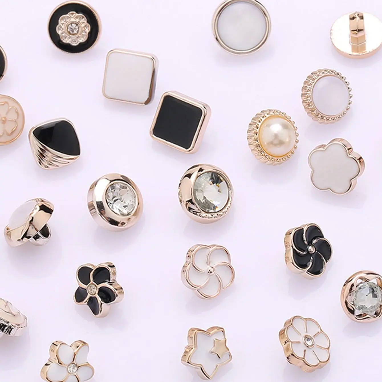 10pcs- Button Luxury resin button coat Trench coat Sweater Accessories DIY sewing supplies in various styles