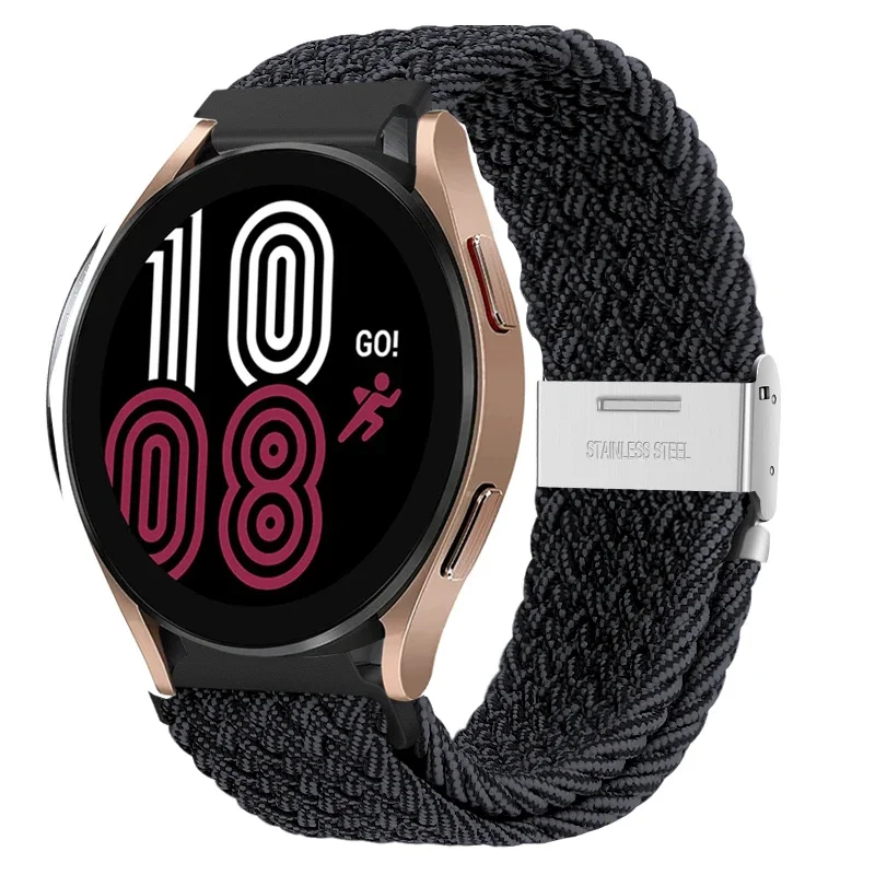 Braided Elastic Nylon Band - 20mm/22mm - Multi-Functional Smartwatch Bracelet