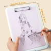 A4 PP Multifunction Storage Box & File board 2 for 1, Clipboard Case, Suitable for School, Utility, Office, Medical Personnel 3