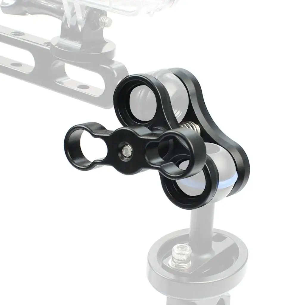 1 inch Ball Clamp for Underwater Scuba Diving Camera Lights Fast and Easy Mounting