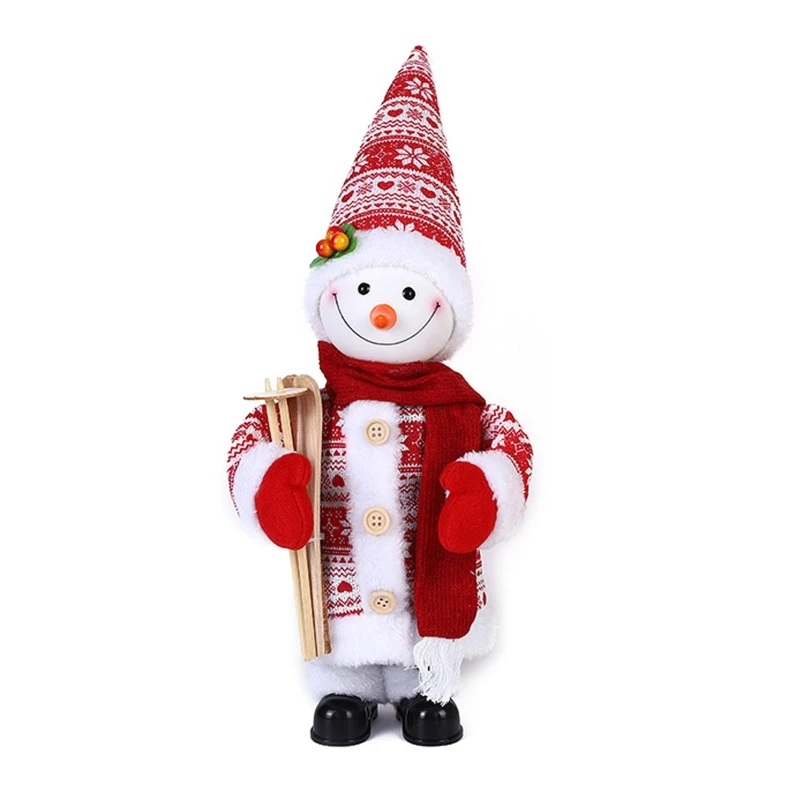 Boneca Musical de Papai Noel Elétrico, Canto de Natal e Brinquedos  Dançantes Mesa de Natal Decoração Decorações Bateria Operada Figura Musical  Move Ch