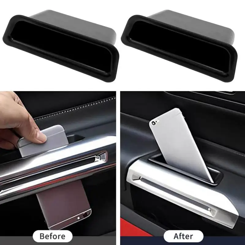 

Vehicle Door Handle Organizer Door Handle Storage Box Car Interior Accessories Container Holder Deposit Rack For Ford Mustang