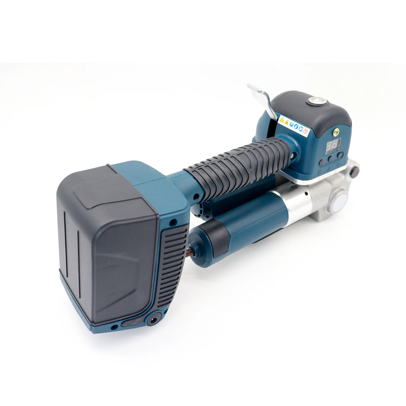 

DD19A Battery Powered Adjustable Tensile Strength Strapping Machine, Handheld Strapping Tool with Two Batteries