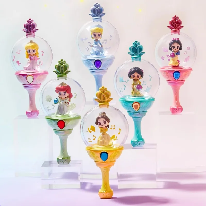 Disney Ariel Magic Wand Snow White Cinderella Cartoon Cute Sweet Exquisite Kids Toys Princess Style Ornaments Kawaii Girls Gift