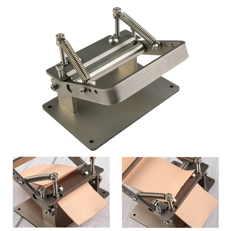 Leather Paring Machine Hand-held Leather Skiver Splitter Manual Skiving Thinning Peeling Tool for