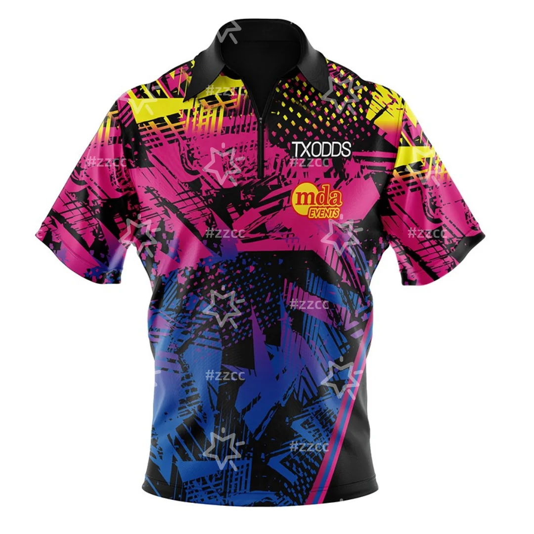 Ricky Evans signiertes Replika-Trikot Dart-Enthusiasten-Trikot Dart-Poloshirt Sportliches, schnell trocknendes Herren-T-Shirt Kinderbekleidung T-Shirt
