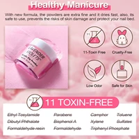 12pcs Dip Powder Nail Kit, 6 Colors Red Pink Dipping Powder Set and Base Top Coat Activator for Nail Home Salon Manicure 6