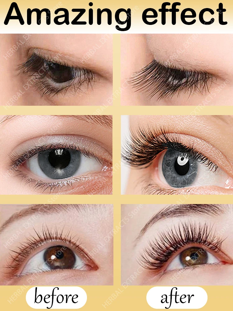 

Natural Eyelash Growth Serum 15 Days Fast Eyelashes Enhancer Longer Thicker Fuller Lashes Eyebrows Lift Eye Care Products Makeup