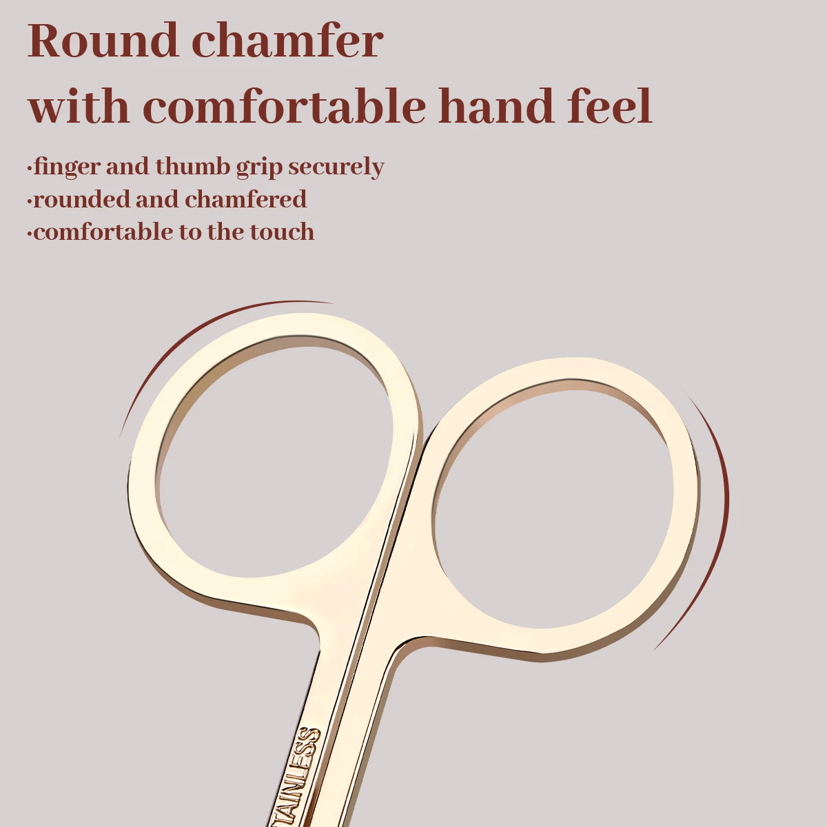 Stainless Steel Eyebrow Scissors Eyebrows Nose Hair Tip Trimmer Men Women General