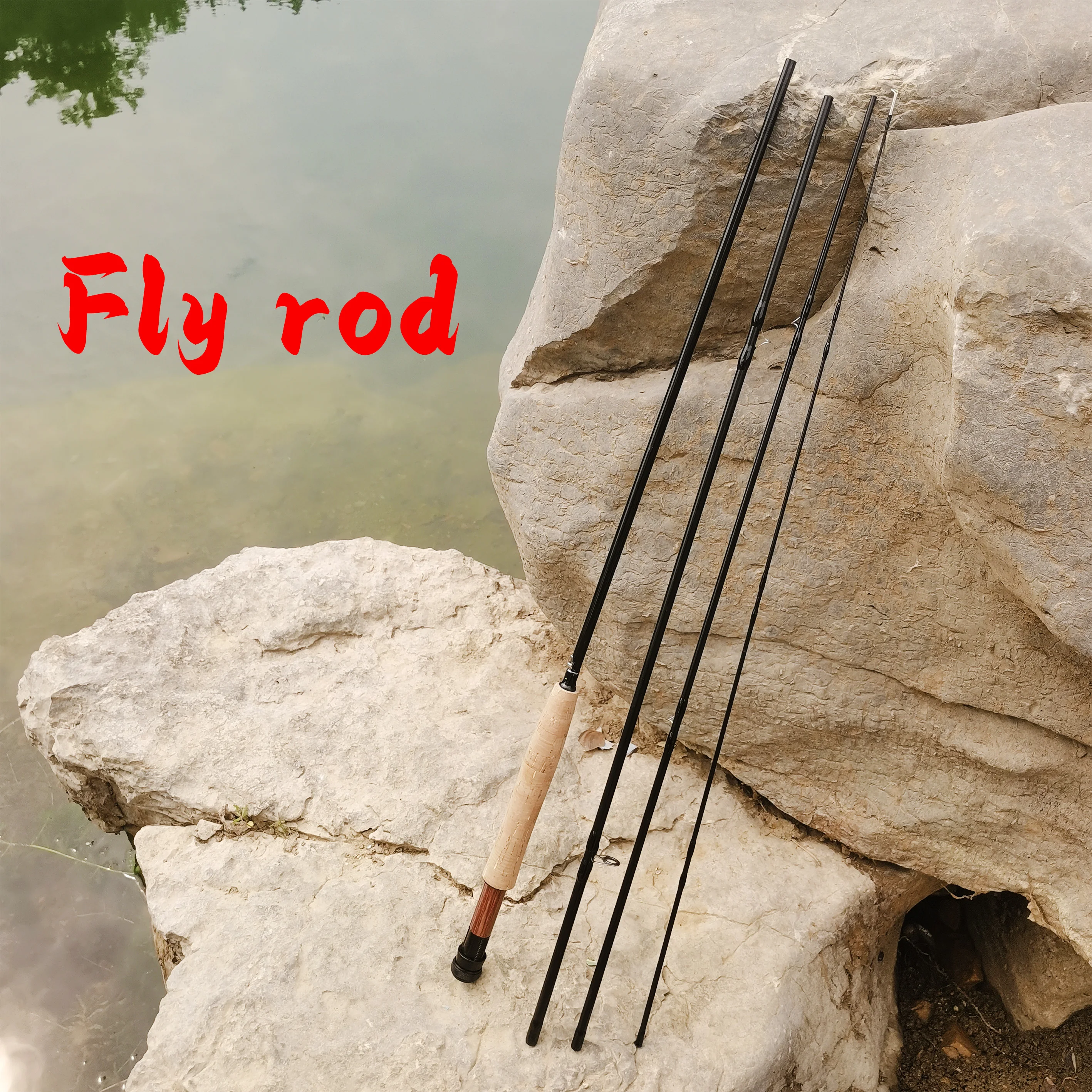 Goture PODER Fly Rod 2.7M/9FT Carbon Fiber Portable 4 Sections 4/5/7/8WT