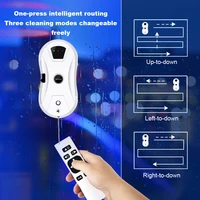 Liectroux YW610 Robot nettoyeur de vitres, pulvérisation d'eau ultrasonique, aspirateur robot ultra-mince pour les vitres, nettoyage des vitres à domicile, nettoyage à sec et humide, parcours AI, télécommande 6