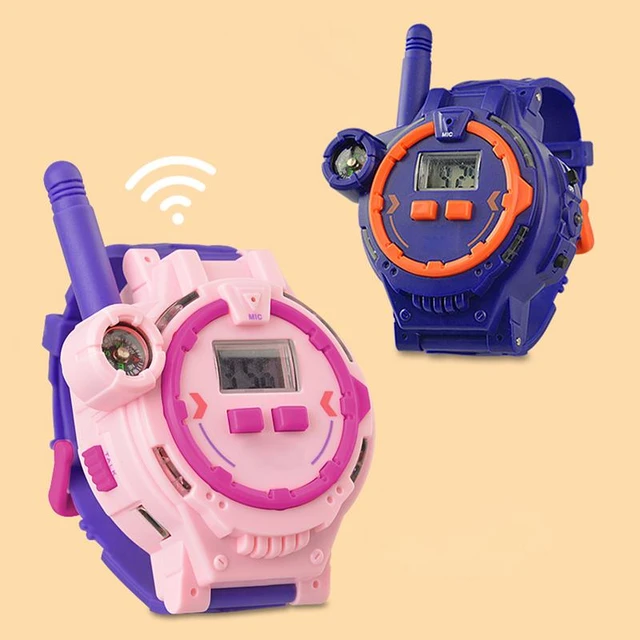 Walkie-talkie Rechargeable Pour Enfants, Style Montre, Rose Et Bleu, Pour  Garçons Et Filles - Toy Talkie Walkie - AliExpress