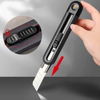 Deli Universal Art Knife Zinc Alloy Shell Multifunctional Portable Box Cutter Replaceable Metal Blade Home Office School Supplie 4