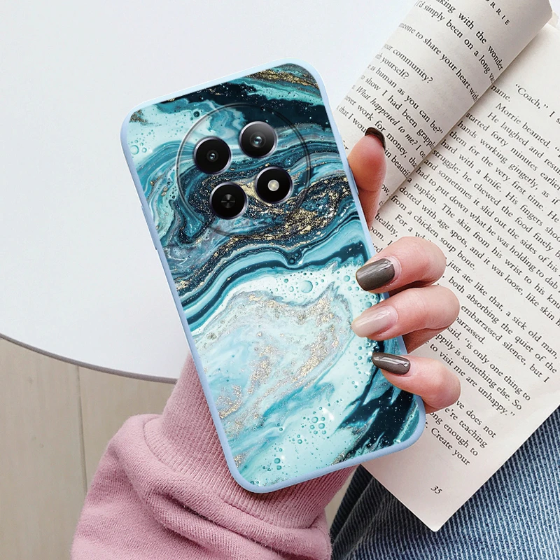 Luxury Marble Art Soft TPU Protective Back Cover - Shockproof Fashion Case