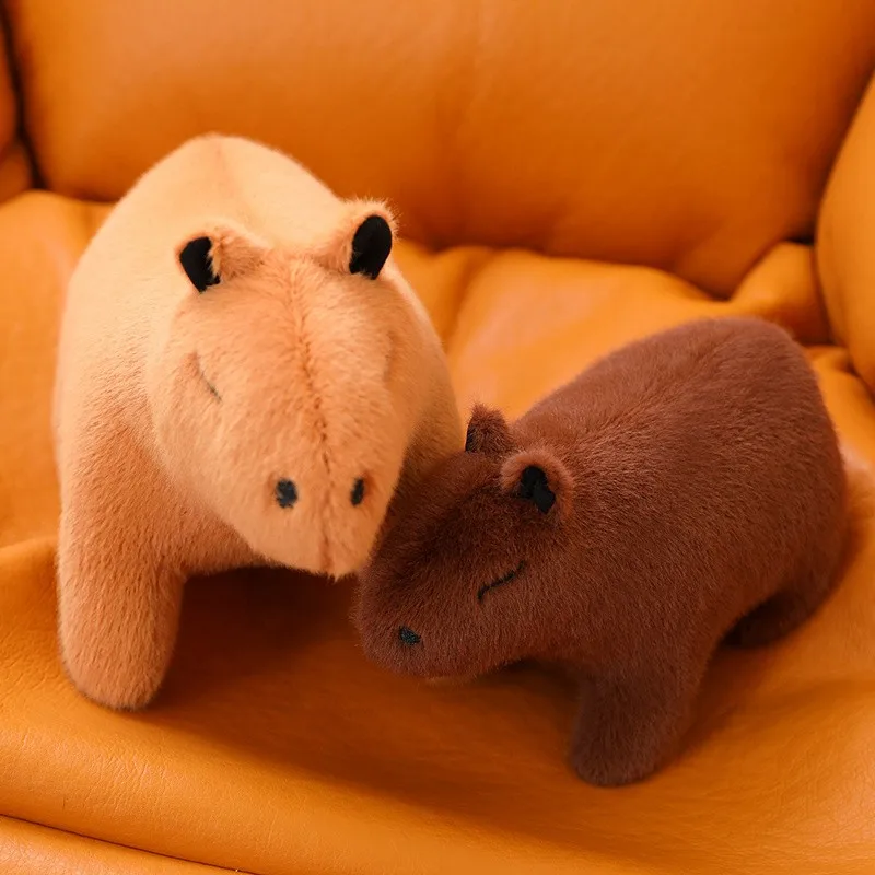 

Милые успокаивающие игрушки капибара, милые Мультяшные игрушки, мягкие плюшевые игрушки, животные на день рождения, рождественский подарок для детей