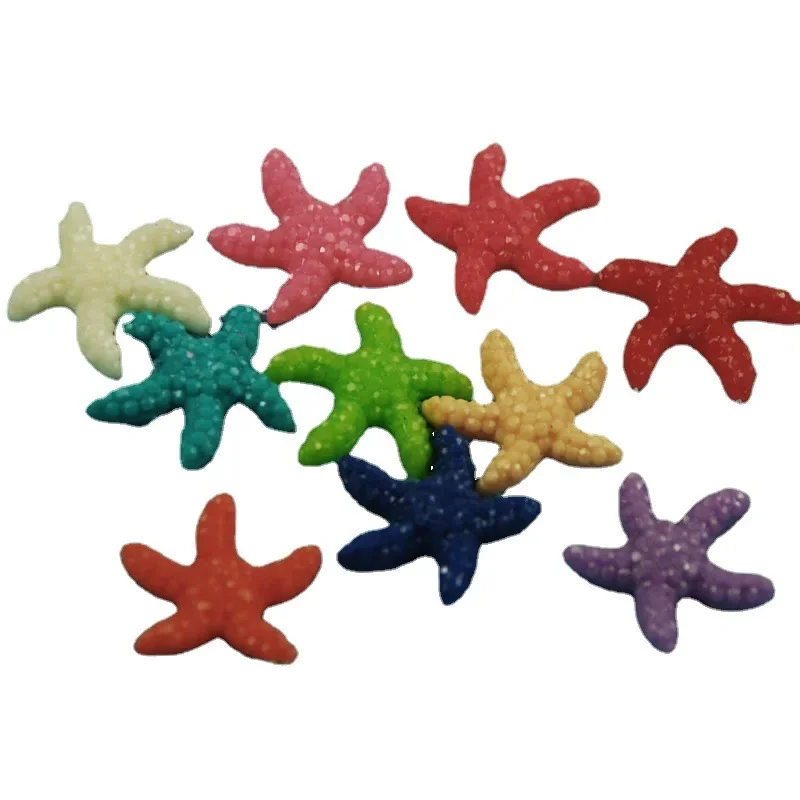 Resin Starfish Ornaments 10/20pcs Mini Resin Cute Multicolor Miniature Sea Star Fish Tank Aquarium Decor