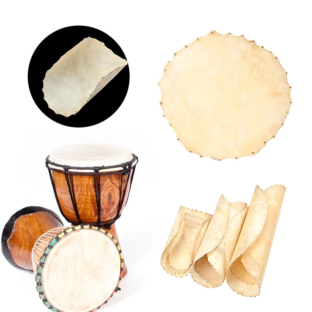 Testa Di Tamburo In Pelle Di Capra – Pelle Sostitutiva Per Djembe E Bongo, 12.6 Pollici (circa 320 Mm). Suono Autentico E Durabile.