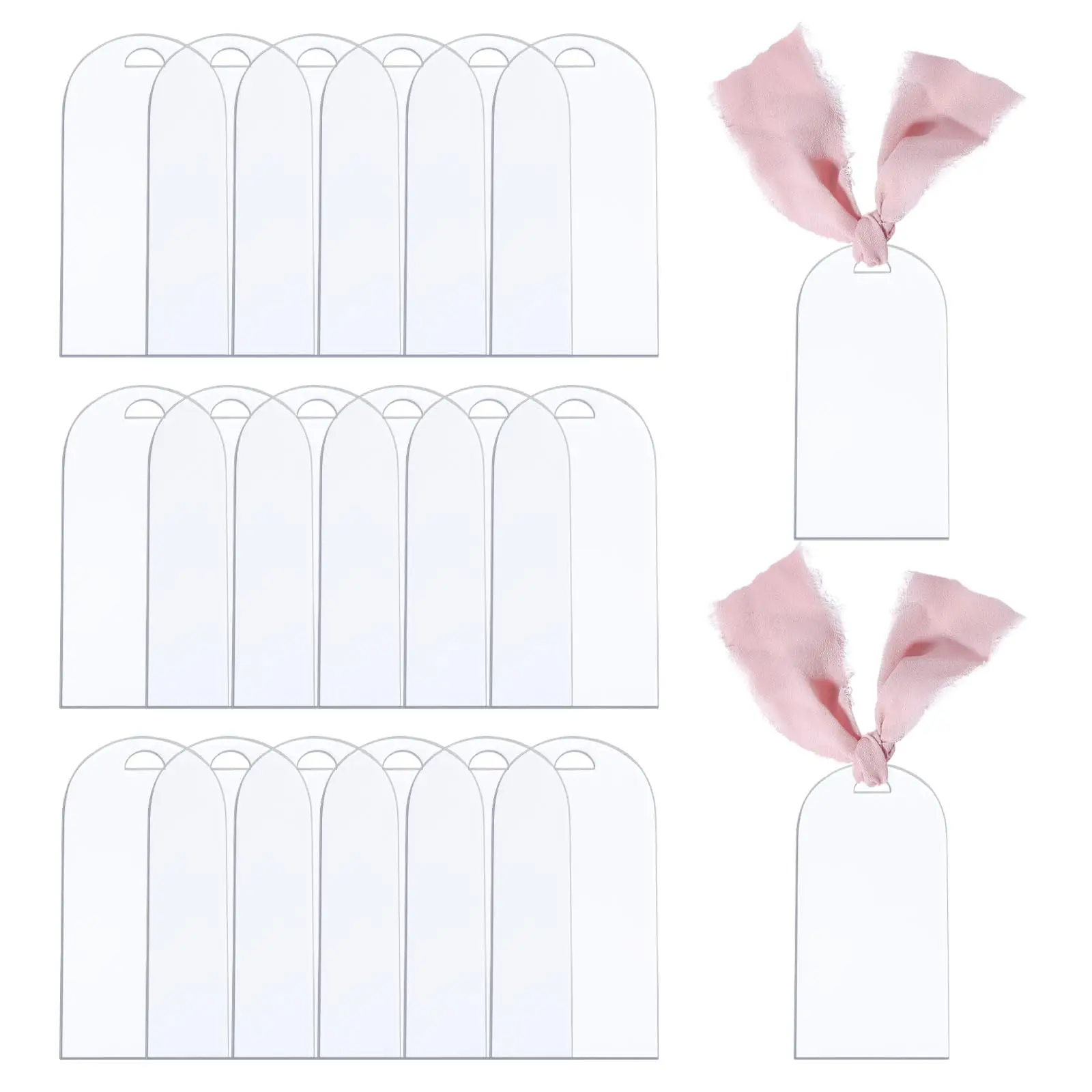Place Cards Blank Acrylic 10/20Pcs for Wedding