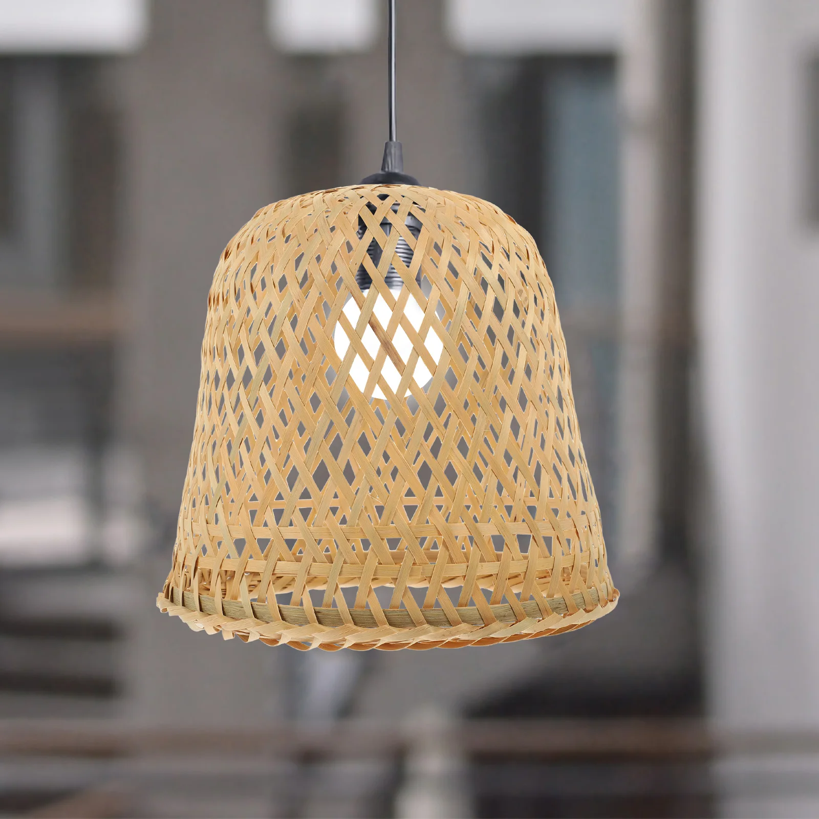 

Bamboo Hanging Lanterns Vintage Bohemian Decor for Floor Light Table Lamp Lanterns Shade Rattan Lanterns