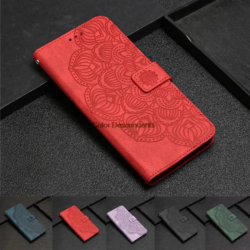 Per Oppo A54S Flip Case Leather 360 Protect 3D Mandala Wallet Book Cover Shell Oppo A54S Case Oppo A 54S 6.52 "Cover Per Telefono Borse