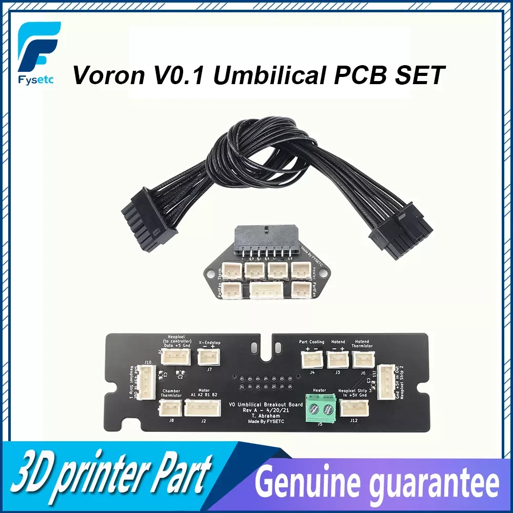 FYSETC Voron 0.1 Umbilical PCB Set Complete Afterburner Toolhead Frame Board With Cables V0.1 3D Printer Umbilical Cord Toolhead