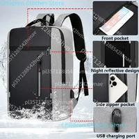 Sac à dos d'affaires étanche hommes USB sacs à dos d'école 15.6 pouces sac à dos pour ordinateur portable grande capacité sacs à dos pour hommes sac à dos sacs 2