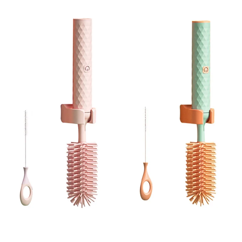 Electric Baby Bottle Brush, Bottle Cleaning Set Silicone Baby Nipple