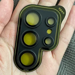 Matte Cover Full Coverage Lens Cap Camera Protector with Premium Lens Film - S25 Ultra (Black)