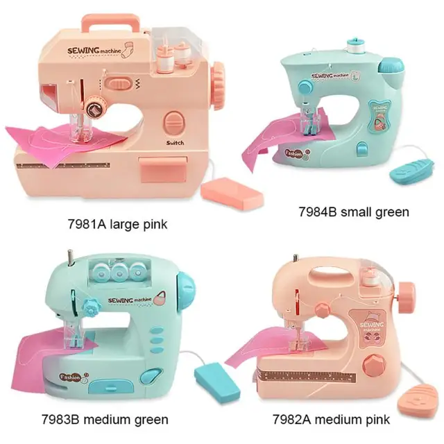 Kids Simulation Small Appliances Role Play House Game Kids Portable Sewing Machine Children Educational Interactive Toy For Gift 4