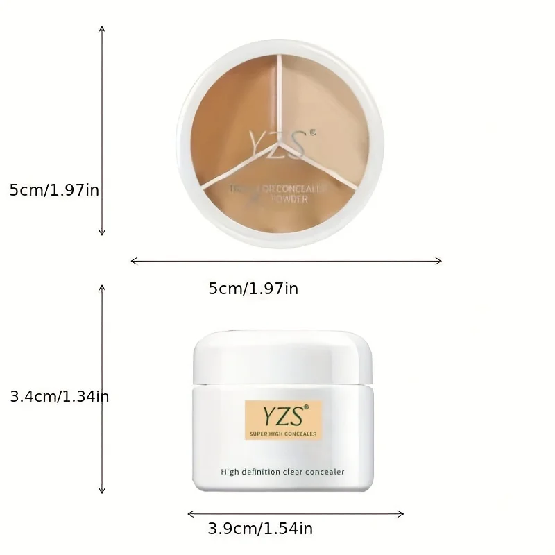 1PC Full Coverage Concealer Palette, Tattoo Freckles Dark Circles Concealing, Face Body Concealer Makeup Cream 4