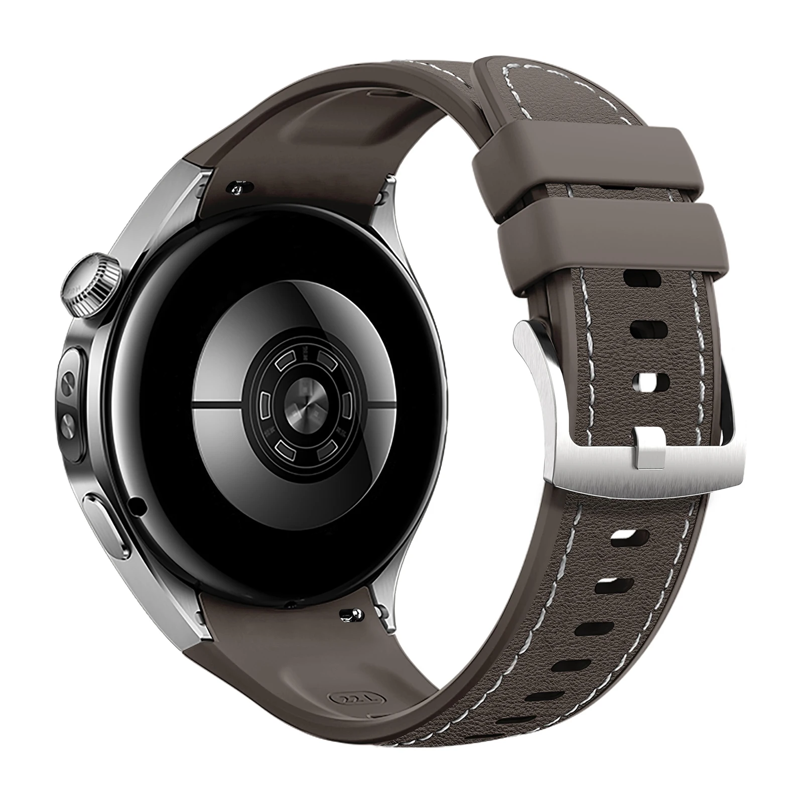 Premium Silicone Strap with Metal Buckle, Adjustable and Stylish Smartwatch Accessory