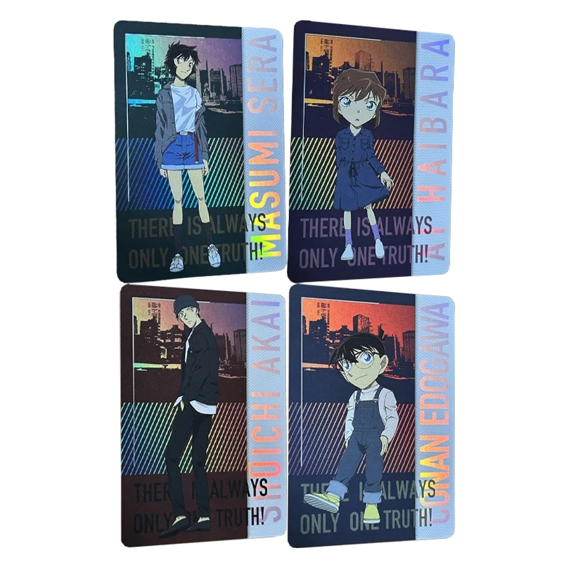 

4pcs/set Akai Shuichi Miyano Shiho Anita Hailey Animation Characters Flashcards Anime Classics Game Collection Cards Toy Gift