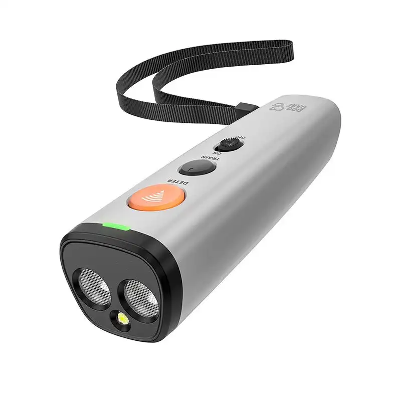 DOGCARE Dog Repeller No Dog Noise Anti Barking Device Ultrasonic Bark Deterrent Devices Training 2-in-1 LED USB Rechargeable