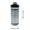 2 Liter Water Bottle with Straw Female Jug Girls Portable Travel bottles Fitness Bike Cup Summer Cold Water Jug with Time Marker 5