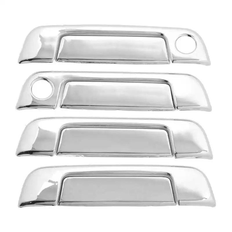 Auto 4 Sets Exterior Door Handle Cover Abs Chrome Weatherproof Fit For Bmw E32 E34 E36 3 5 7