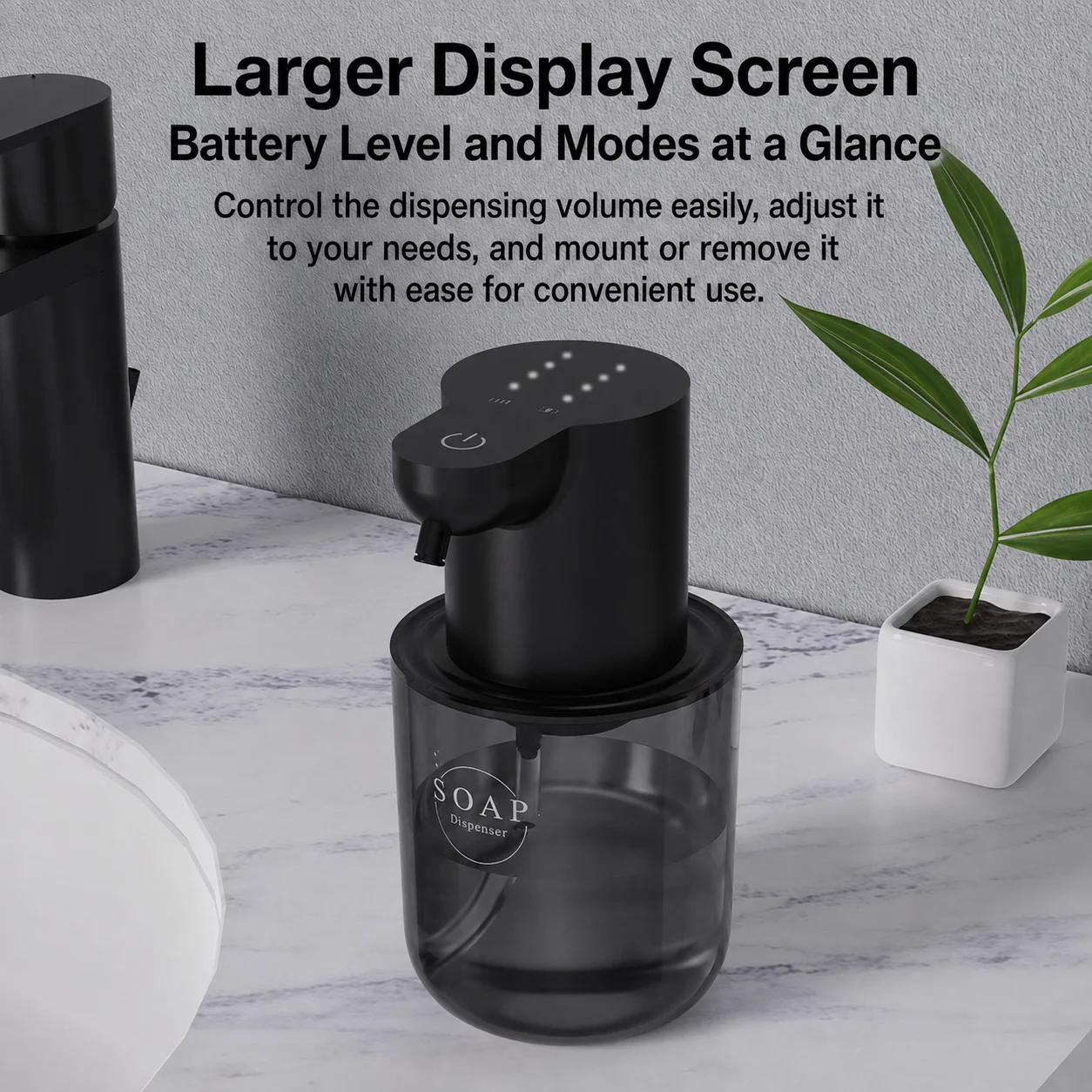 Touchless Rechargeable Automatic Foaming Soap Dispenser - Wall Mounted