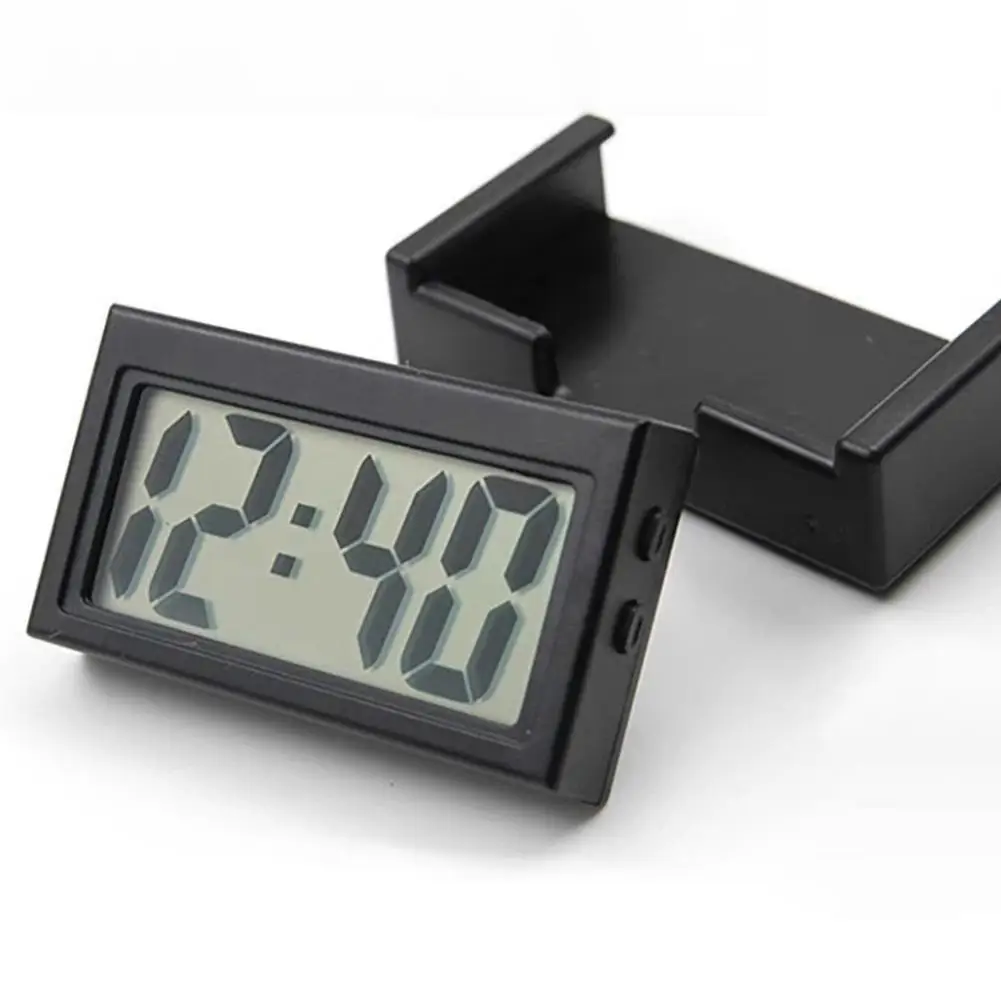 Electronic Clock Auto Dashboard Stick-On Mini Clock Car Truck Interior Ornaments Drop shipping