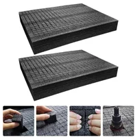 2Pcs Black Black Foam Sheets Express Foam Inserts Delivery Packing Inserts Packing Supply 1