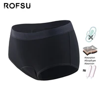 Bamboo Fiber Menstrual Period Underpants 4 Layer Cotton Incontinence Leakproof Underwear Heavy Absorbency Briefs Sexy Lingerie