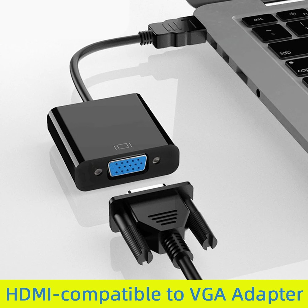 HD 1080P HDMI-compatible to VGA Adapter Digital to Analog Converter Cable Xbox PS4 PC Laptop TVBox Projector Displayer TV hdmi to vga adapter cable