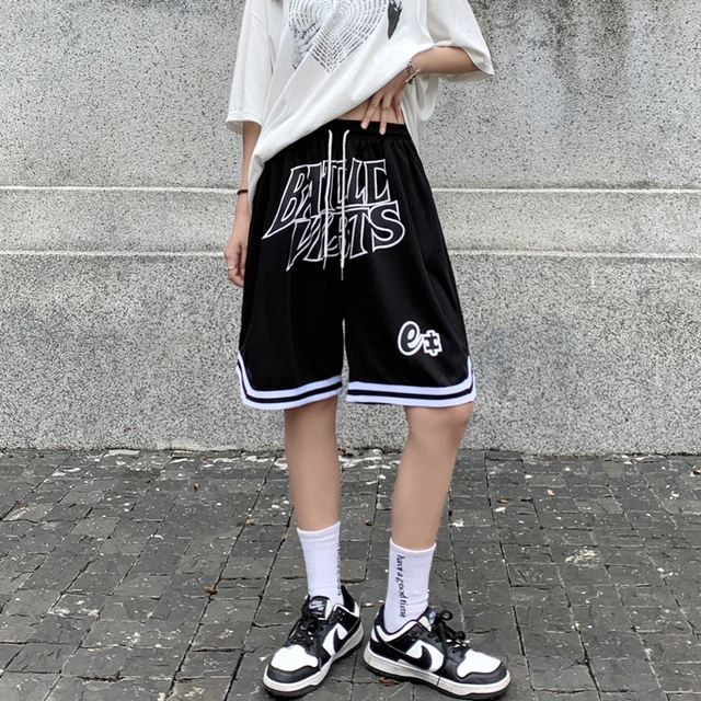 Women's Letter Print Baggy Shorts, Teenage Girl, Summer Fashion