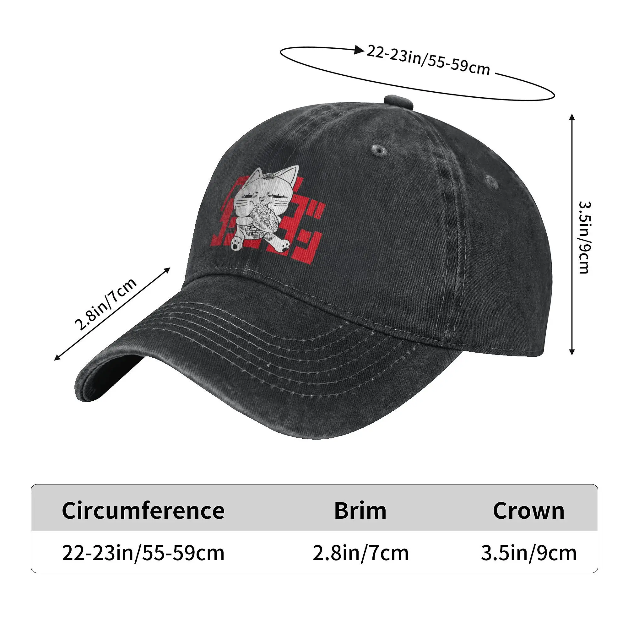 Dandadan Turbo Granny Baseball Cap Fashion Distressed Washed  Japanese Anime Graphic Sun Cap Unisex Style Outdoor Running Golf 3